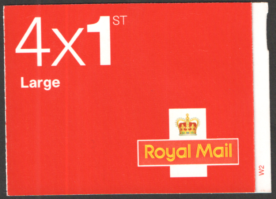 (image for) RB4 / SB1(23) Cyl W2 MA12 / MFIL Walsall 4 x 1st Class Large Booklet - Click Image to Close